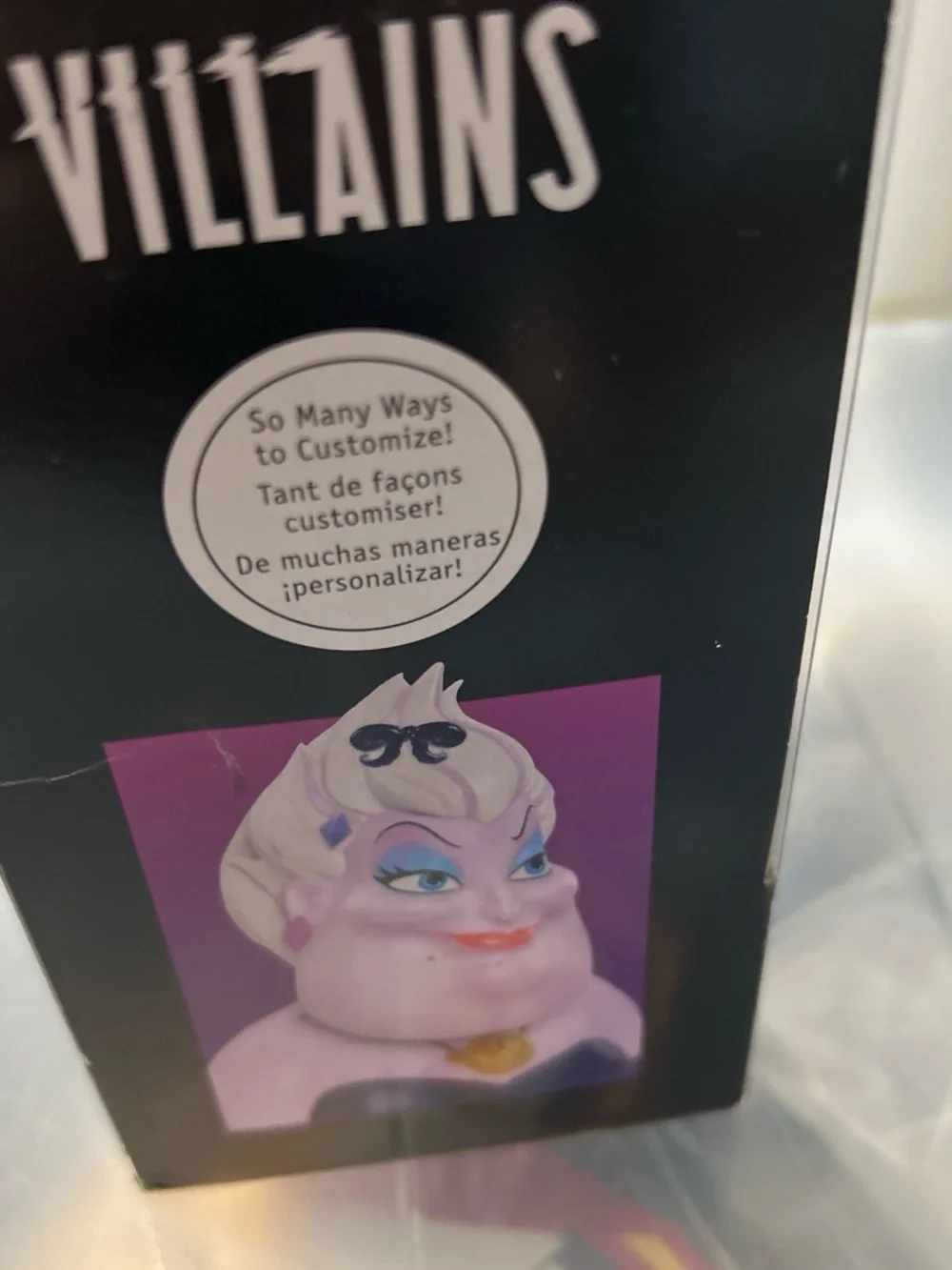 Disney Ursula Styling Head Toy - Purple, White, Teal, Pink